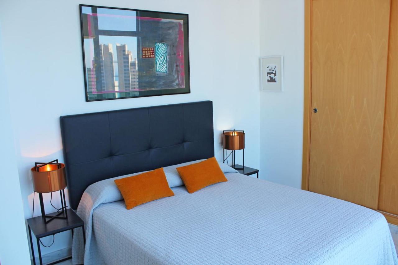 Apartamento de Lujo con terraza privada y vistas al mar en Torre Lúgano Benidorm Exterior foto