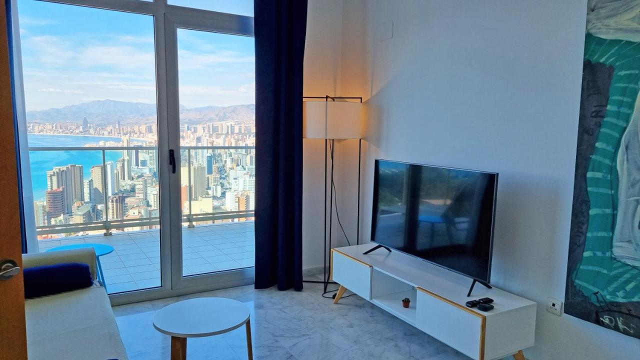 Apartamento de Lujo con terraza privada y vistas al mar en Torre Lúgano Benidorm Exterior foto